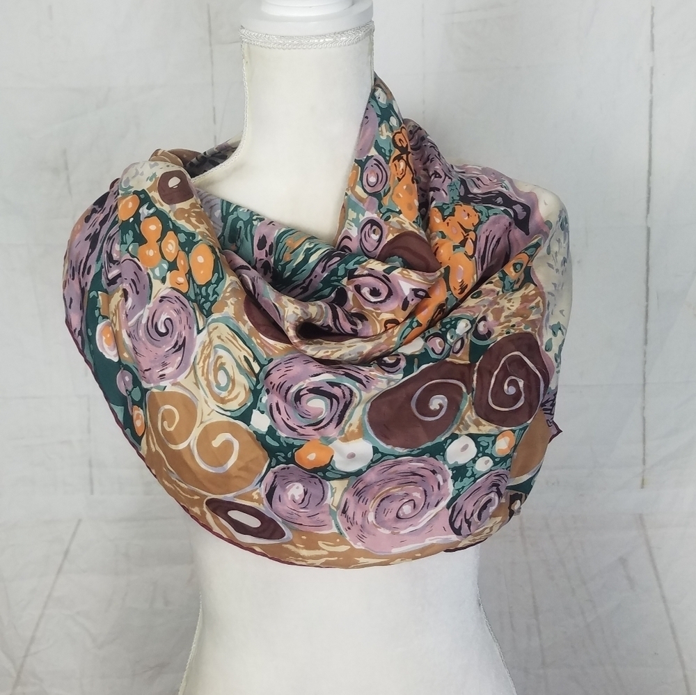 Beautiful colorful extract women silk scarf